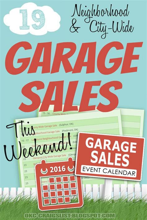 Owatonna Garage Sales Calendar