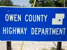 Owen county highway department.  The department's specific function include...