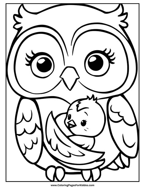 Owl Coloring Pictures To Prin