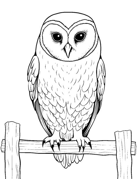 Owl Coloring Shee