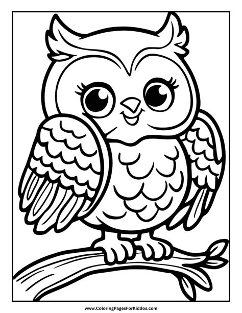 Owl Coloring Sheets To Prin