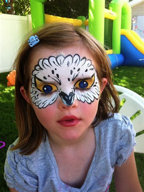 Owl Face Paint Easy