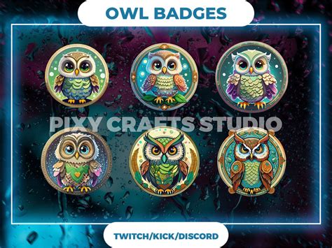 Owl Twitch Badge - Etsy