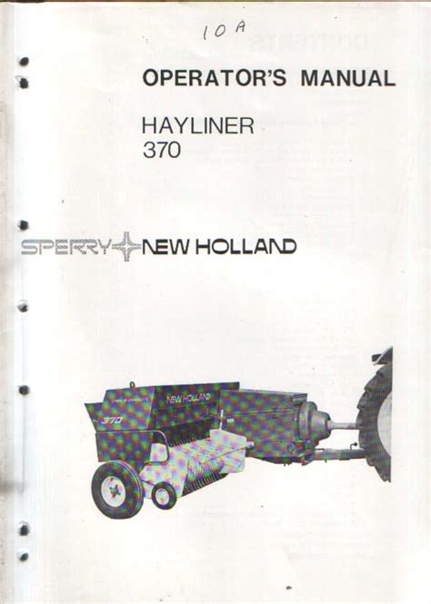 Owner manual new holland 370 baler. - Butterworths securities and financial services law handbook.