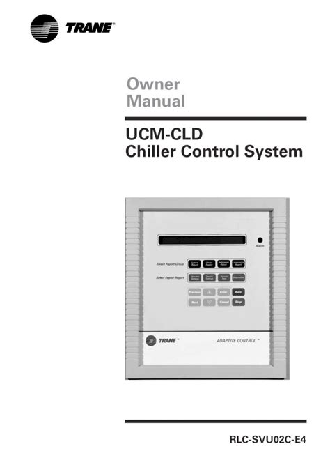 Owner manual ucm cld chiller control system. - The health handbook for schools by adrian brooke.