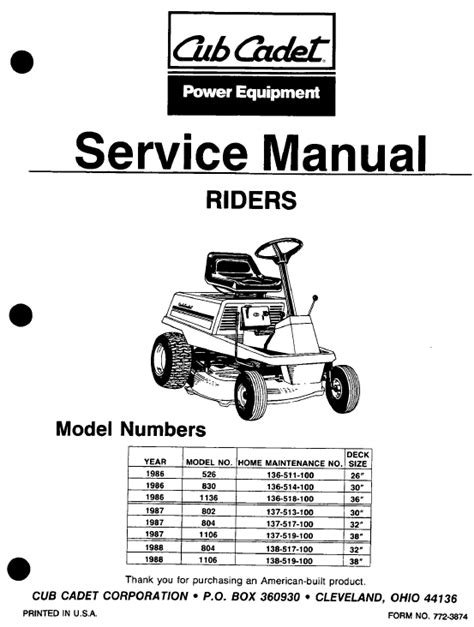 Owners /Service Manuals - Service Pro Parts