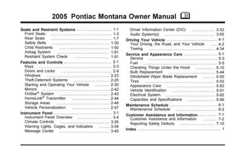 Owners manual 2005 pontiac montana sv6 in. - Leb wohl geliebtes volk der bayern. ein requiem..