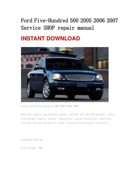 Owners manual 2006 ford five hundred. - Instructors manual to accompany the humanistic tradition books 1 6 third edition.