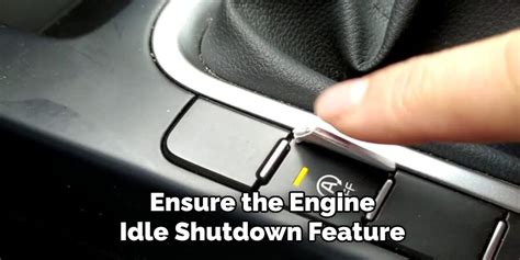 Owners manual engine idle shutdown incorrect callout.  It's a fast and simple experience.  Ref...