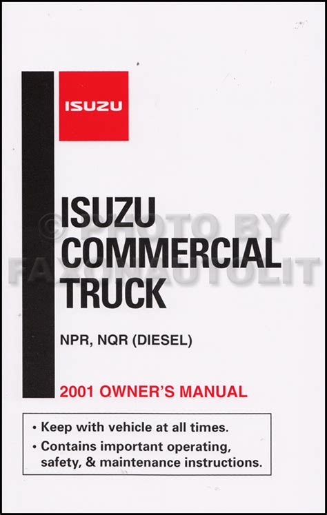 Owners manual for 2001 isuzu npr. - Aj legal handbook by anthony speaight.
