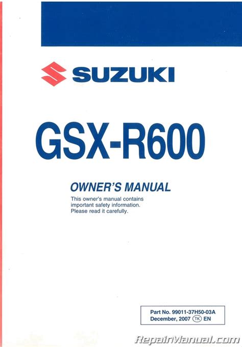 Owners manual for 2008 suzuki gsxr 600. - Líneas y criterios jurisprudenciales, sala de lo contencioso administratiavo.