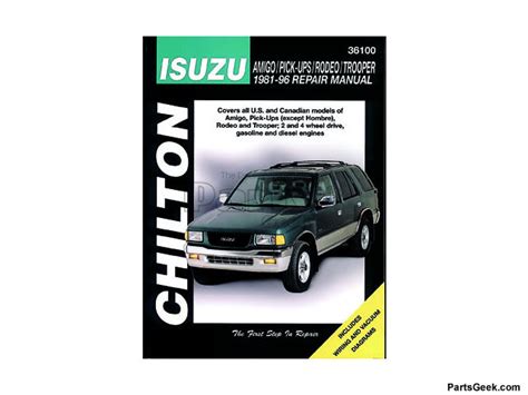 Owners manual for 94 isuzu trooper. - Unofficial guide to walt disney world 2000.