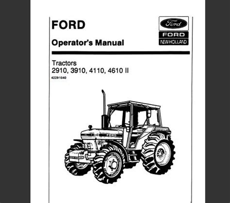 Owners manual for a ford 2910. - The managers guide to effective meetings.