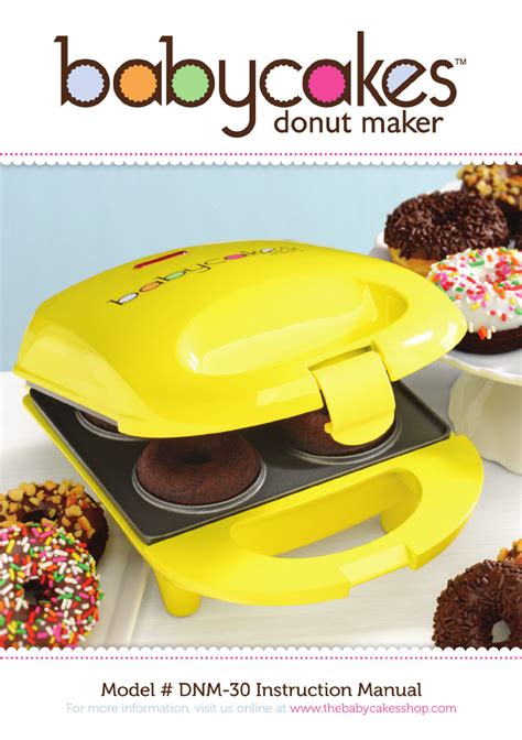 Owners manual for babycakes donut maker. - Panasonic rice cooker manual sr wa18h.