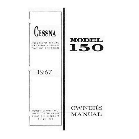 Owners manual for cessna 150 1967. - Don juan y su evolucio n drama tica.