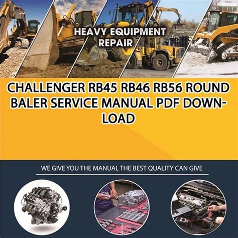 Owners manual for challenger rb56 round baler. - Viii mostra di opere d'arte restaurate.