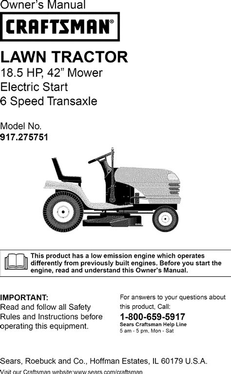 Owners manual for craftsman lawn mower 917 378381. - Supple ment au gardien de la constitution.