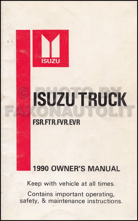 Owners manual for isuzu fvr 1990. - Harman kardon hk1200 1400 stereo line amplifier repair manual.