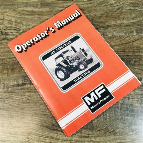 Owners manual for massey ferguson 2675. - A hospital visitors handbook the dos and donts of hospital visitation.