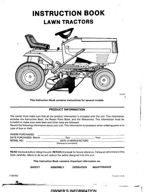 Owners manual for murray riding lawn mower42910x92b. - Pdf mass transfer binay k dutta solution manual.