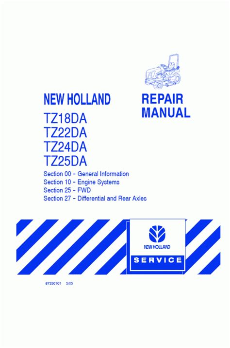 Owners manual for new holland tz22da. - Morse ed series gear reducer manual.