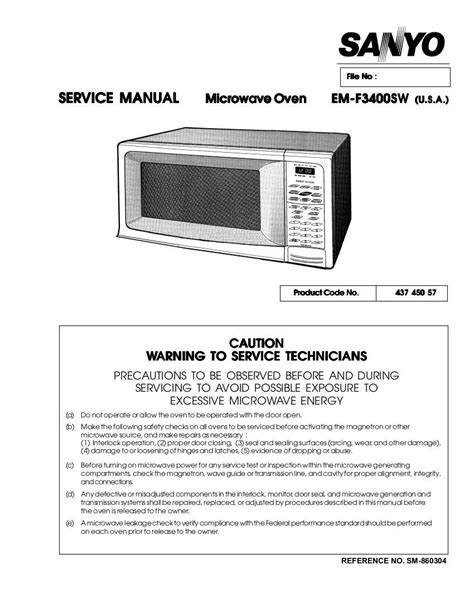 Owners manual for sanyo microwave oven. - Or, les placements à la portée de tous.