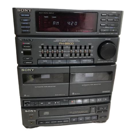 Owners manual for sony model hcd h881 compact disk deck receiver. - Spirit drinks industry guide to good hygiene practice.