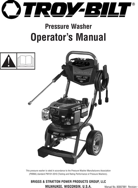 Owners manual for troy bilt pressure washers. - Okidata microline 393 printer repair manual.