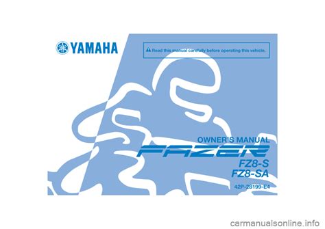 Owners manual for yamaha fz8 2011. - Sony handycam dcr hc21 driver guide.