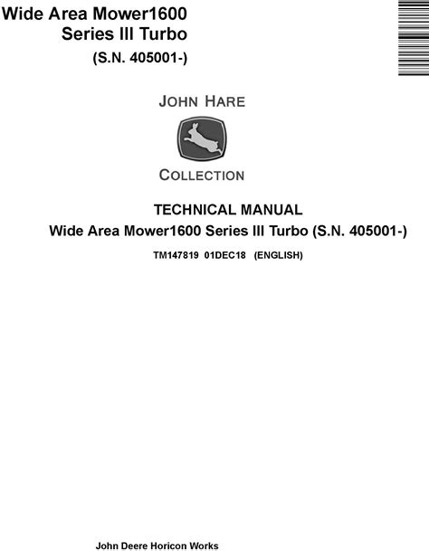 Owners manual john deere 1600 mower. - Handbook on engineering by henry charles tulley.