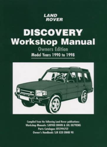 Owners manual land rover discovery 1997. - Elektrische leitungsphänomene ii / electrical conductivity ii.