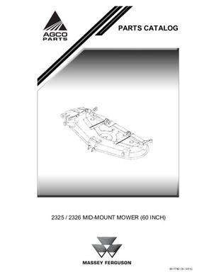 Owners manual mid mount mower 2325. - Electro craft bru ddm user manual.
