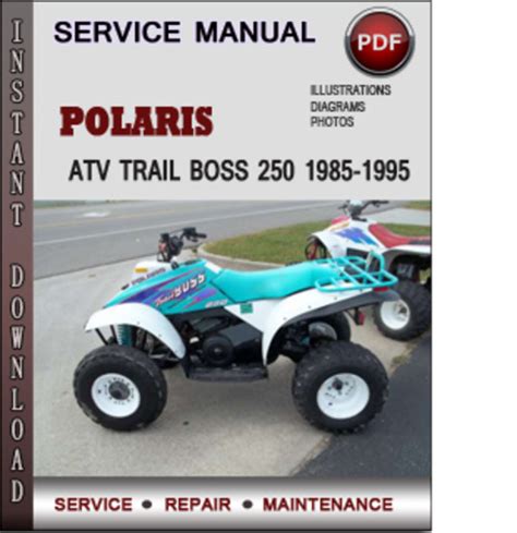 Owners manual polaris trail boss 250. - Ford mustang 1964 1973 shop manual.