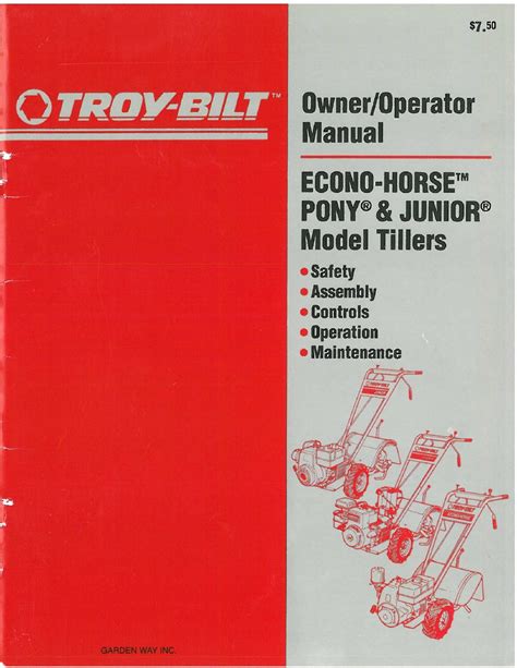 Owners manual troy bilt 2006 pony. - Citroen xsara picasso repair manual download.