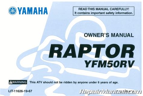 Owners manuals for yamaha 50cc atv. - Guida addetti ai lavori alle scuole di medicina 2004 2005 di jennie ciechan.