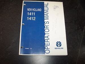 Owners manuals new holland 1411 discbine. - College accounting a career approach solutions manual.
