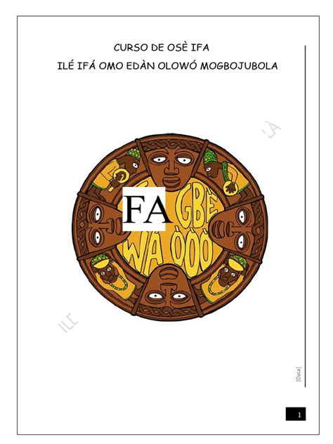 Owonrin ose.  Ifa dice que &eacute;l / que ella tiene un mont&oacute;n de en...