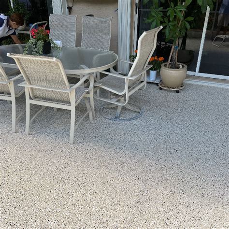 Ox floors. This durability ensures that the patio floor can maintain its appearance and functionality over an extended period. Chemical and Stain Resistance: Polyaspartic coatings offer excellent resistance to chemicals, including oils, gasoline, acids, and household cleaning agents. This feature is particularly important for outdoor environments where ... 