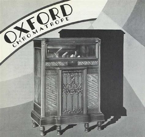 Oxford Radio Corporation; Chicago manufacturer in USA, Model