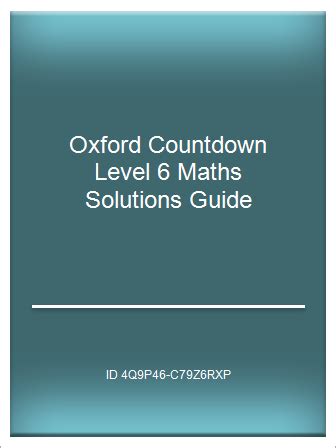 Oxford countdown level 6 maths solutions guide. - Richars li biaus, zum ersten male herausg. von w. foerster. (k. akad. d. wiss.)..