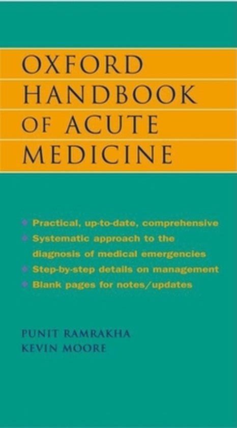 Oxford handbook of acute medicine by punit s ramrakha. - Zur litteraturgeschichte der staats- und sozialwissenschaften..