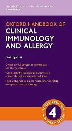 Oxford handbook of clinical immunology and allergy oxford medical handbooks. - El jorobado de nuestra señora de parís.