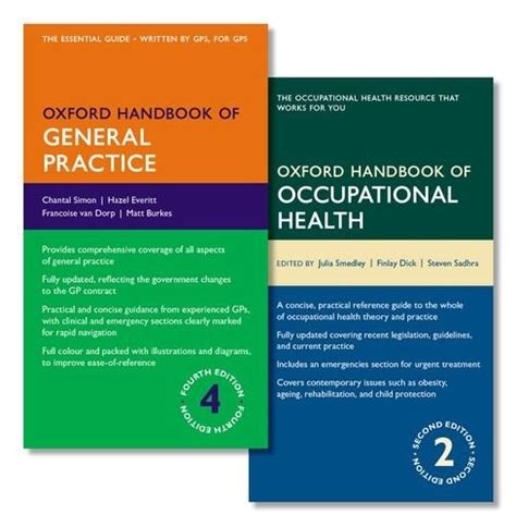 Oxford handbook of general practice 4e and oxford handbook of occupational health 2e oxford medical handbooks. - Manuale di servizio guzzi v7 stone.