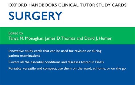 Oxford handbooks clinical tutor study cards surgery oxford handbooks study cards. - Monday morning mentoring ten lessons to guide you up the ladder.