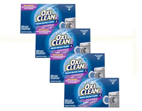 OxiClean Washing Machine Cleaner with Odor Blasters - 4 Count