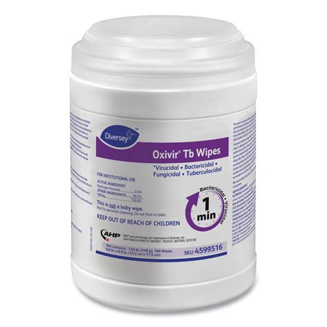 Oxivir TB Disinfecting Wipes, 12 Canisters DVO4599516