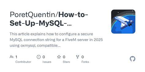 Oxmysql download.  Learn how to install, configure, and use OxMySQL for your FiveM server Pl...