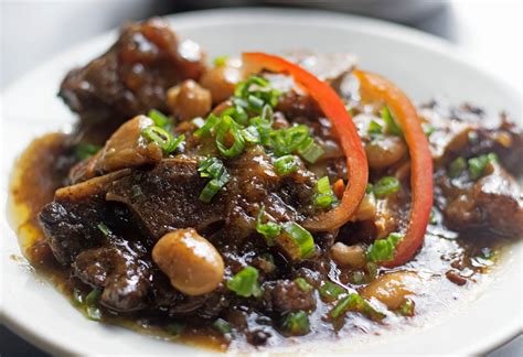 Oxtail. This stew oxtail uses a careful blend of spices & aromatics to deliver a depth of flavor which is also achieved by braising low and slow. 