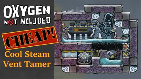 Oxygen not included cool steam vent. If you want to turn a cool steam vent output into cool (<20°C) Oxygen, here is what I quickly put together : Steam comes out 110°C, gets heated by AT, then turned into 95°C water to feed the electrolyzers. 95°C Oxygen comes out and gets cooled in the radiator over the turbine; this radiator is the AT coolant loop. 