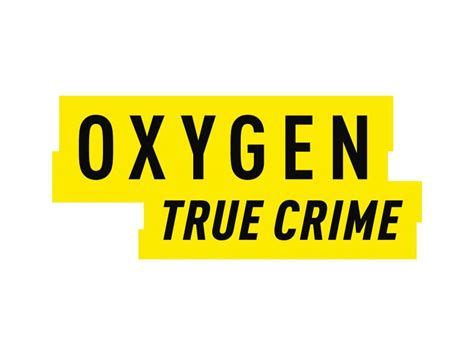Oxygen true crime. The word “OXYGEN” is prominently displayed in uppercase letters, followed by the phrase “TRUE CRIME” in smaller font size below it. The text and background contrast sharply, making the words easily readable. 
